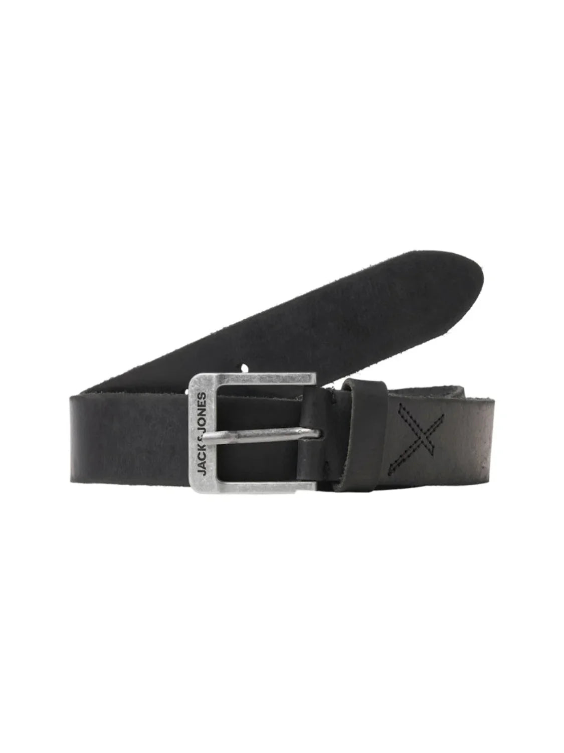 Cinturón De Piel Jack&Jones Rock Negro | Bicos de Fío