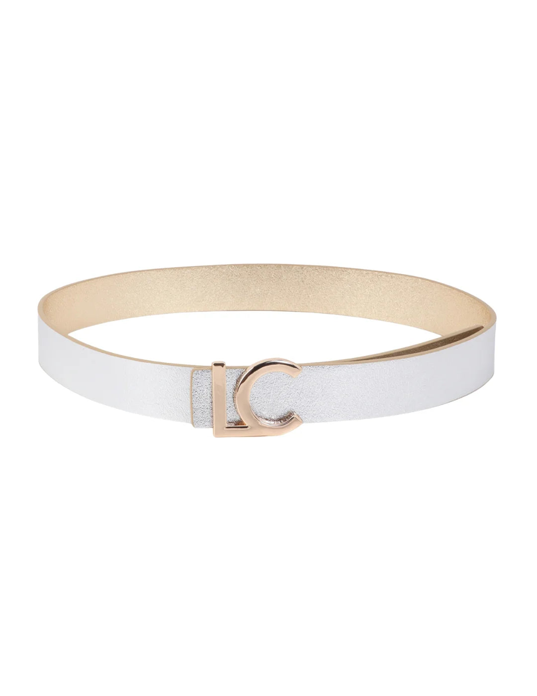 Cinturón Reversible Lola Casademunt Metalizado Bicolor | Bicos de Fío