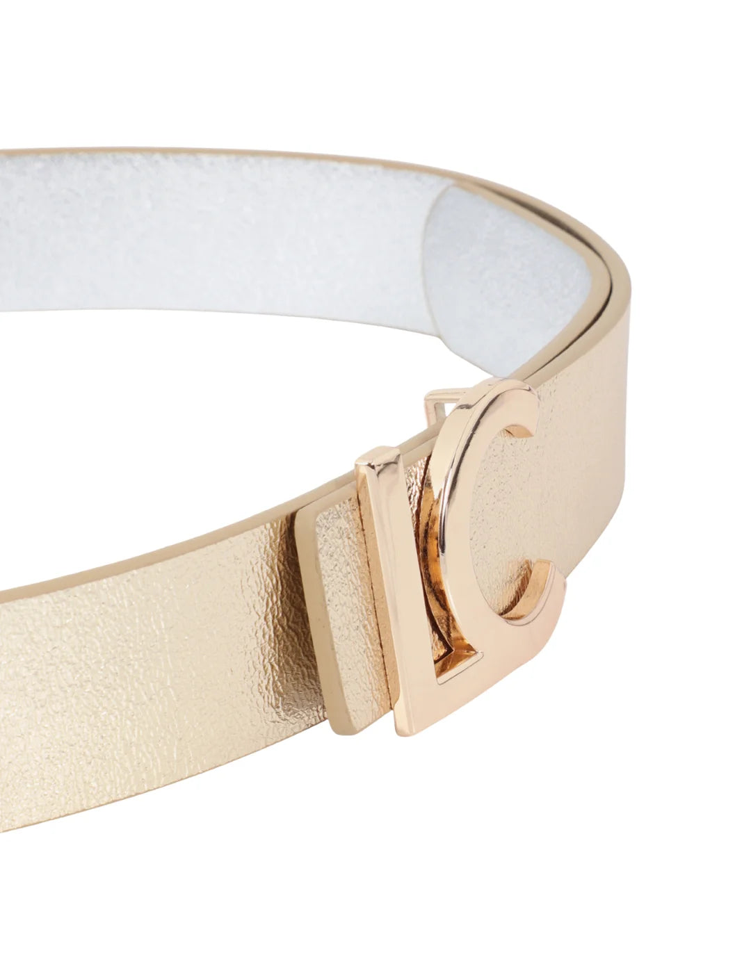 Cinturón Reversible Lola Casademunt Metalizado Bicolor | Bicos de Fío