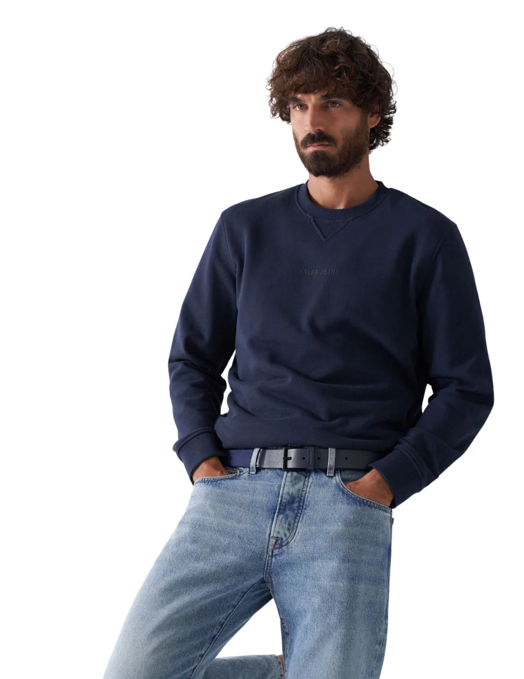 Cinturón Trenzado Salsa Jeans Azul | Bicos de Fío