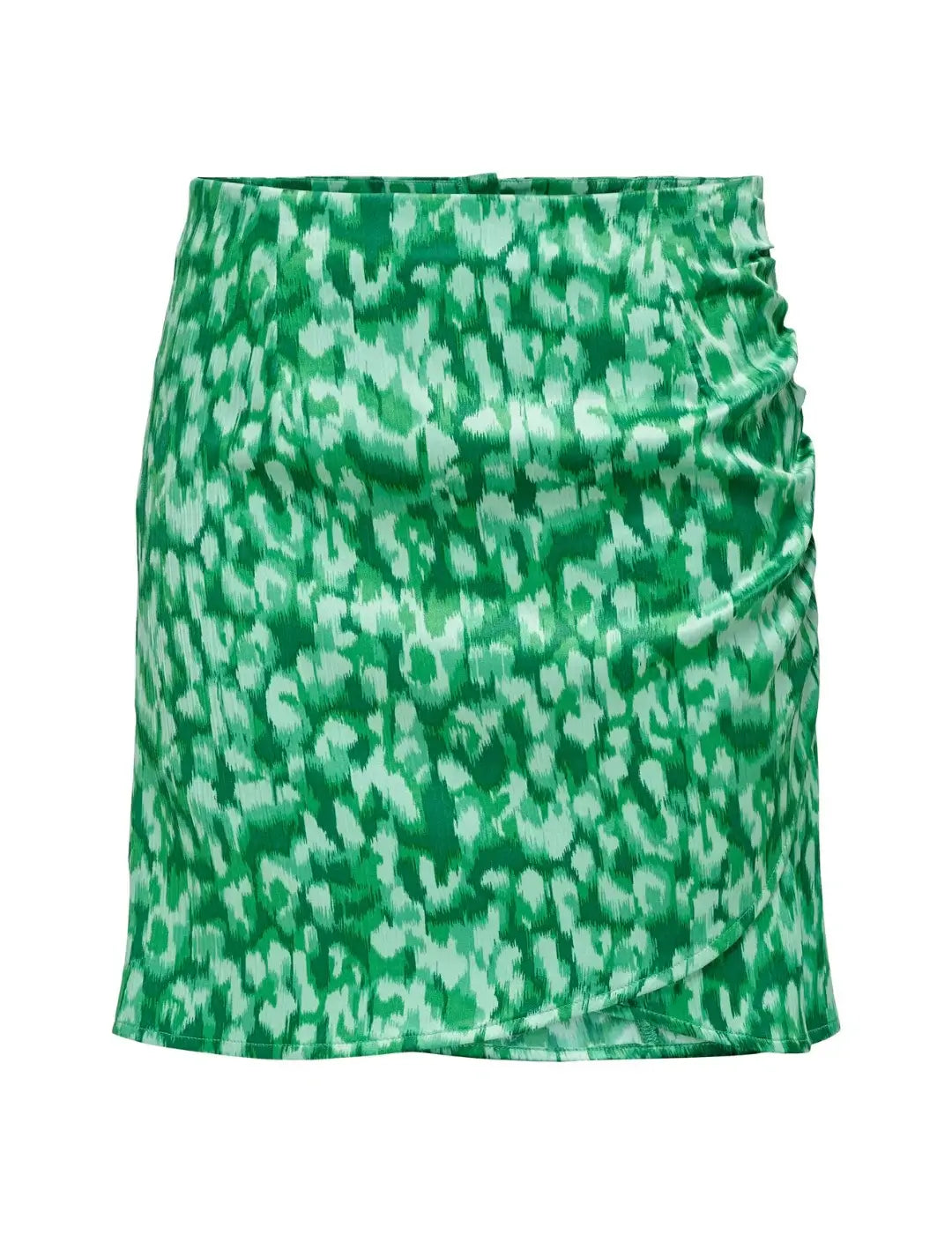 Falda Corta Animal Print Only Onlfelina Verde | Bicos de Fío