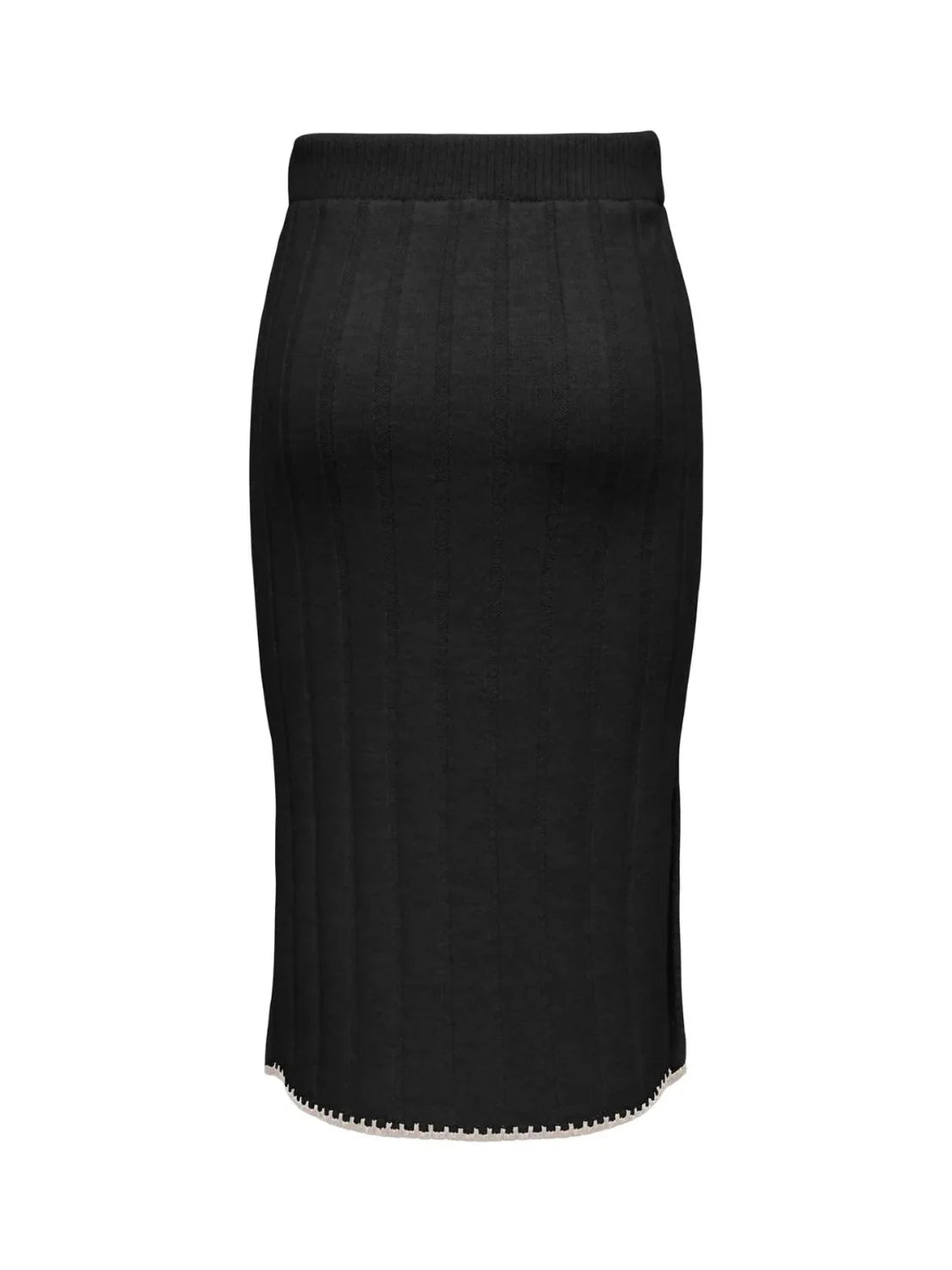 Falda De Punto Midi Only Onlchick Negro | Bicos de Fío