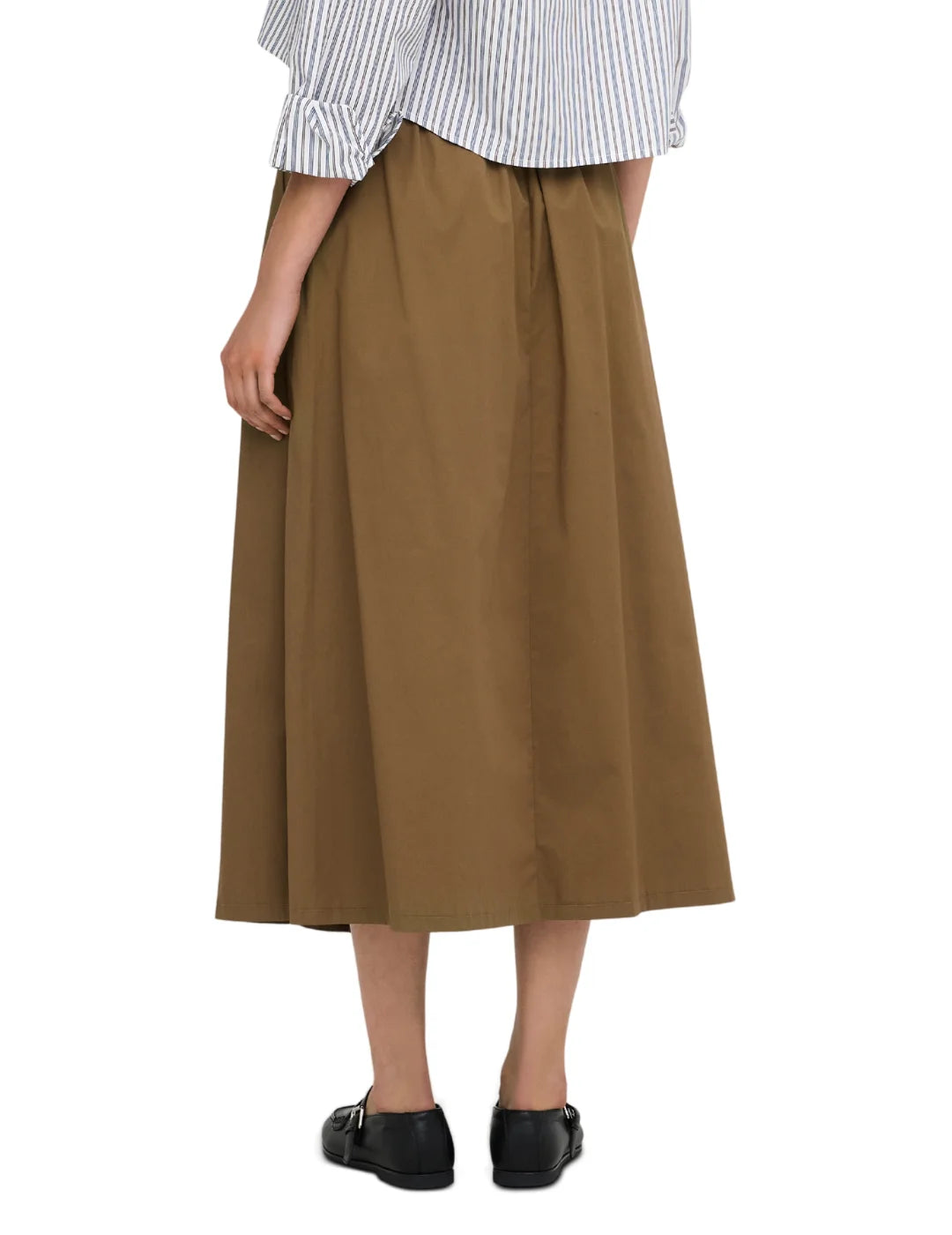 Falda Larga Cinturón ONLY Aven-Zora Camel | Bicos de Fío