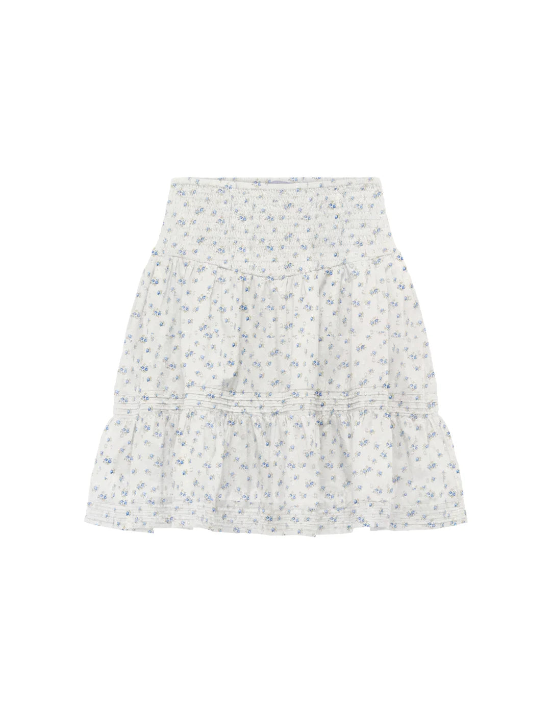 Falda Pantalón ONLY Katti Estampado Flores Blanco | Bicos de Fío