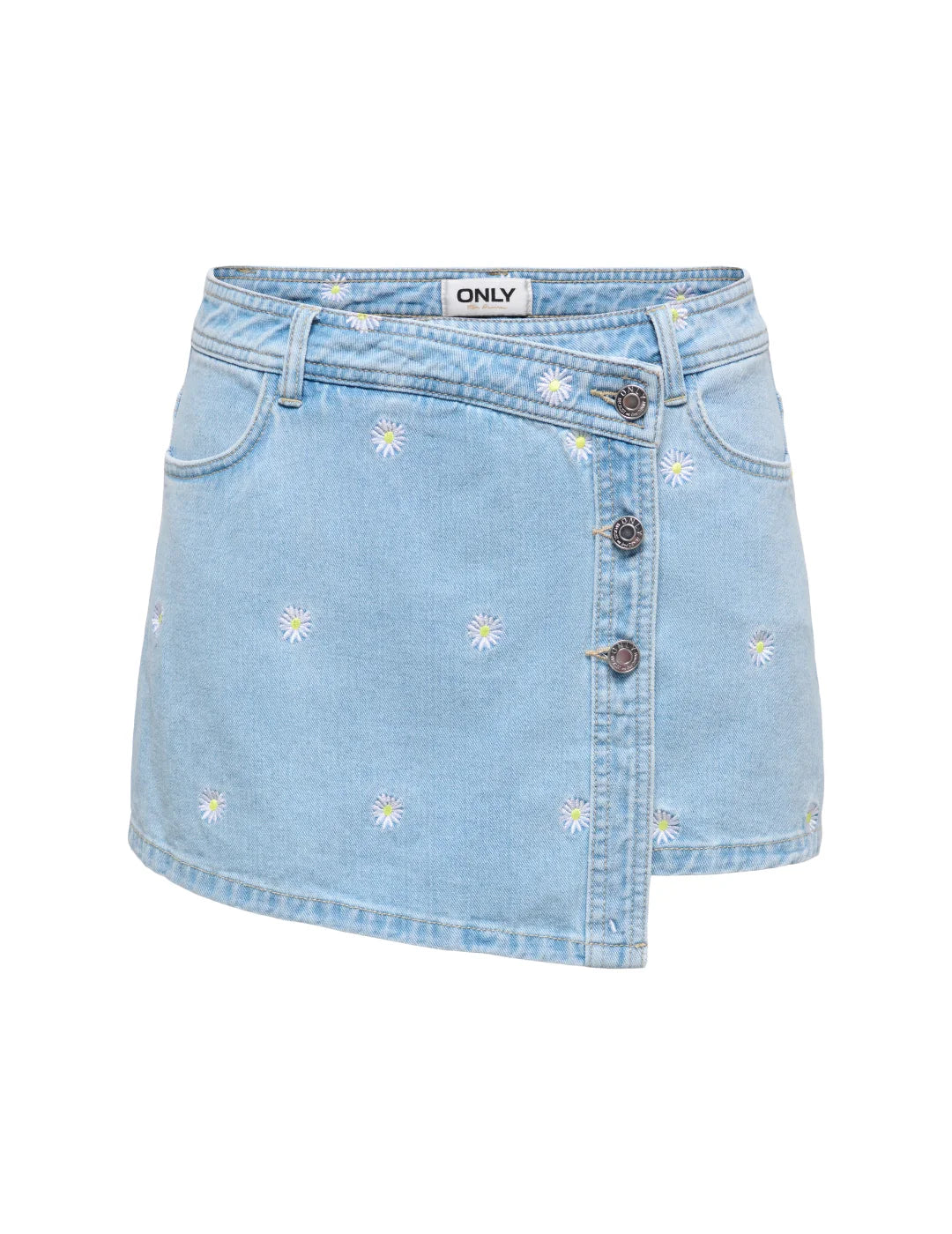 Falda Pantalón ONLY Lesly Denim Azul | Bicos de Fío