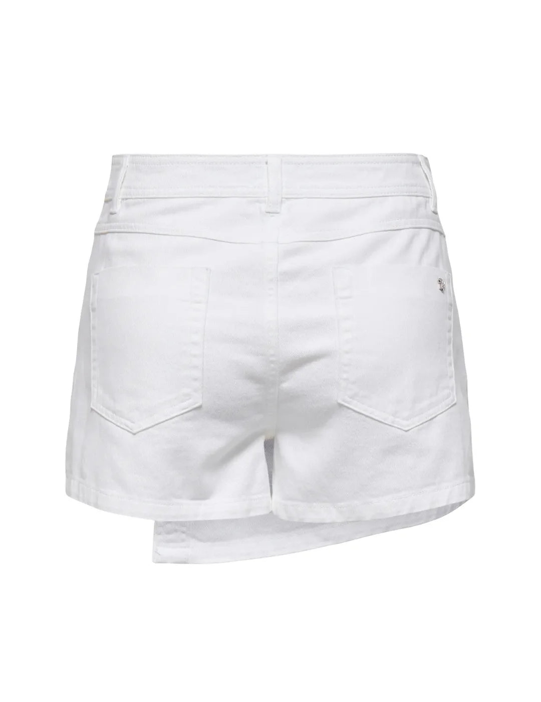 Falda Pantalón ONLY Lesly Denim Blanco | Bicos de Fío