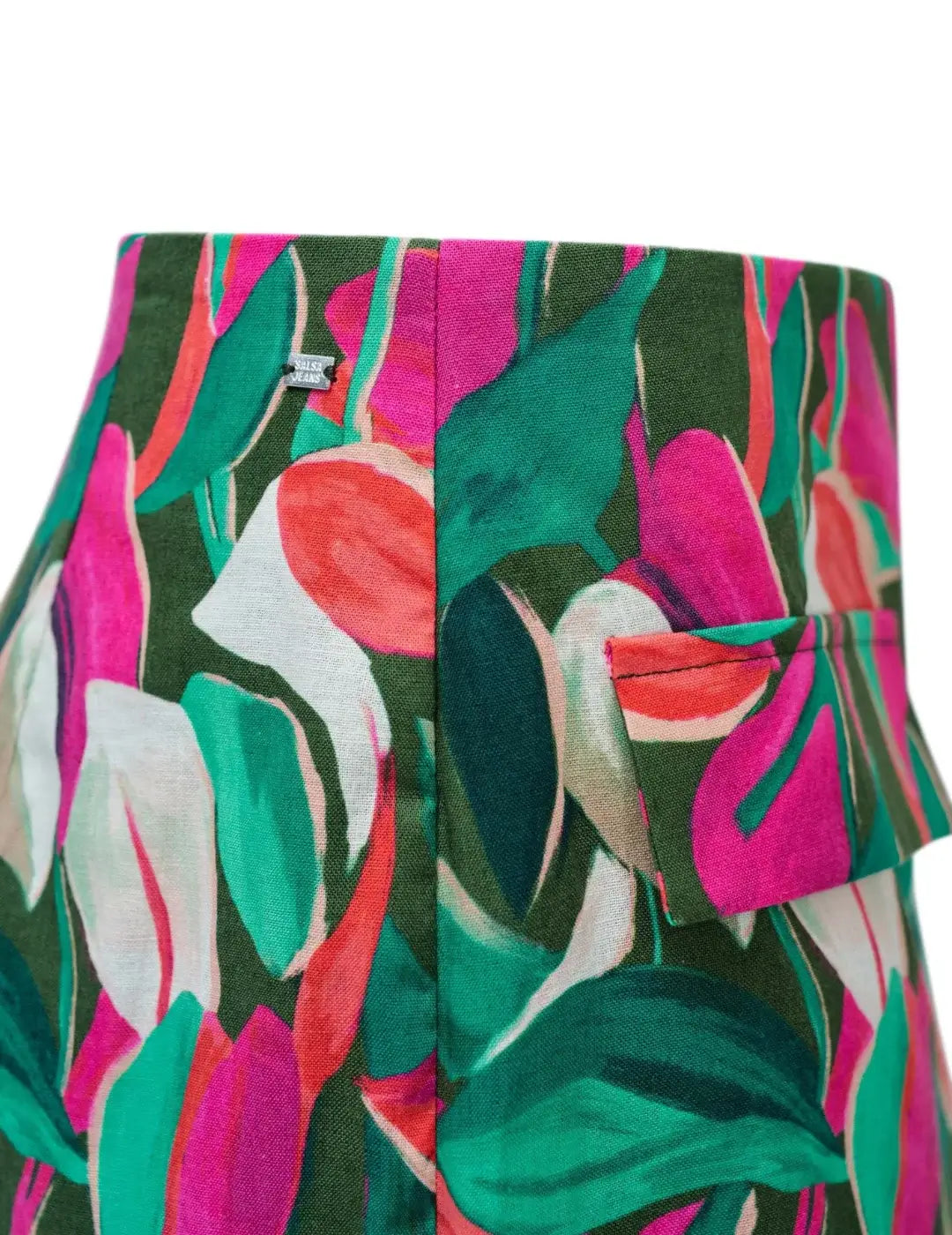 Falda Pantalón Salsa Jeans Print Floral Multicolor | Bicos de Fío