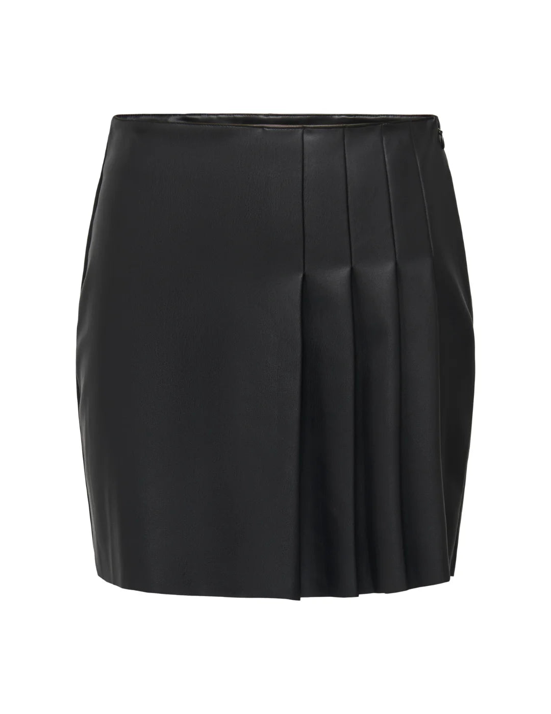 Falda Plisada Polipiel ONLY Artzy Negro | Bicos de Fío