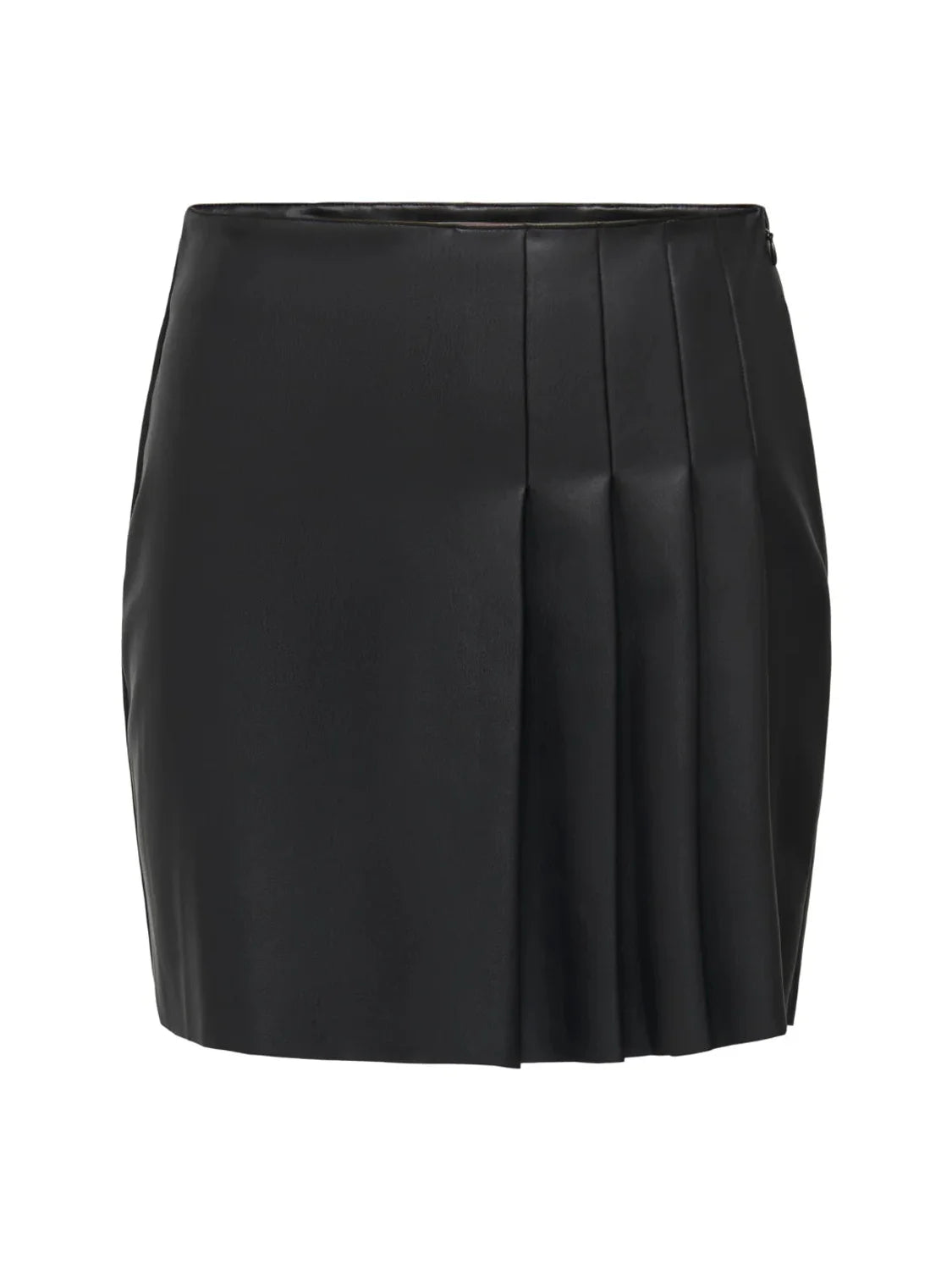 Falda Plisada Polipiel ONLY Artzy Negro | Bicos de Fío