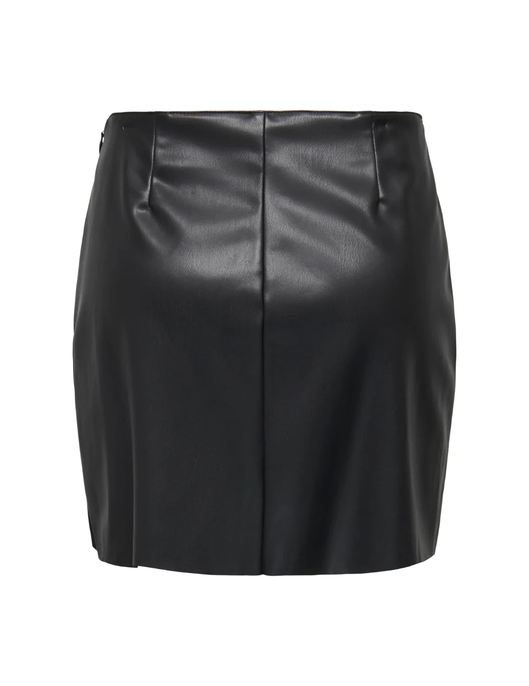 Falda Plisada Polipiel ONLY Artzy Negro | Bicos de Fío