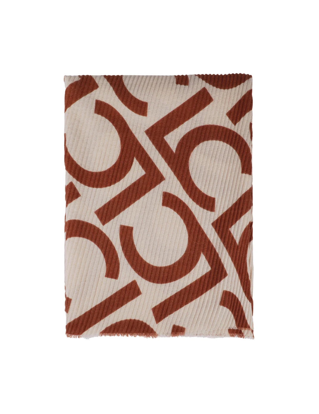 Foulard Plisado Bicolor Lola Casademunt Crudo-Marrón | Bicos de Fío