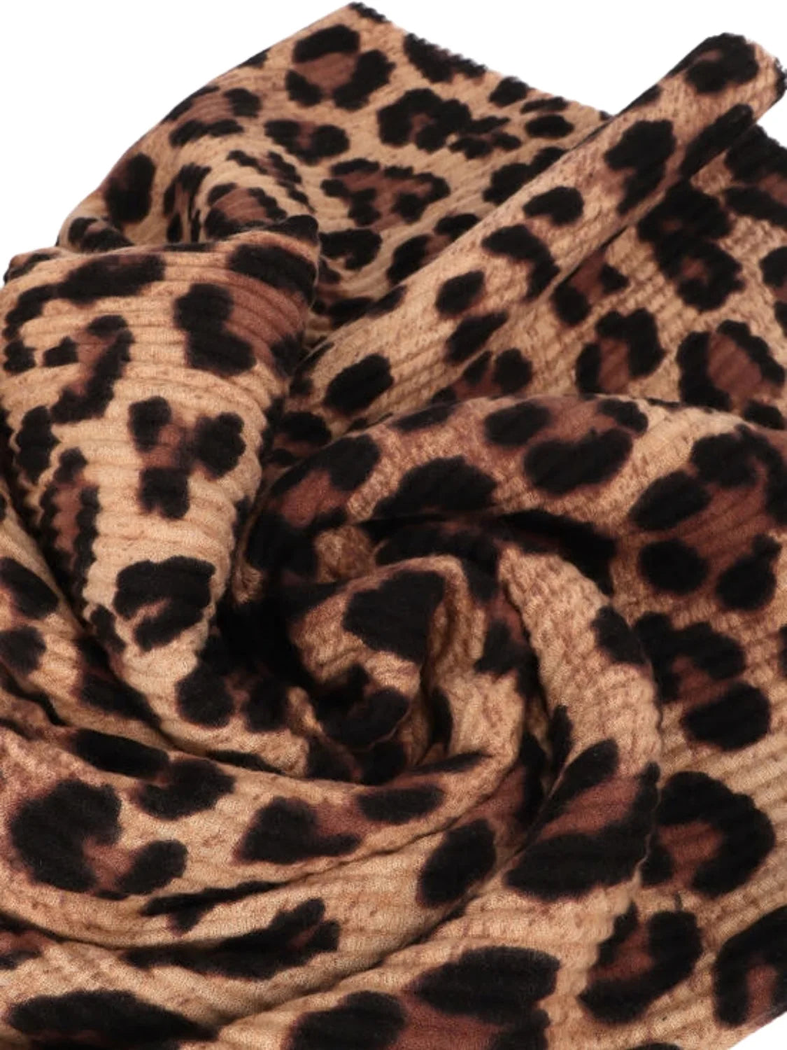 Foulard Plisado Lola Casademunt Animal Print Marrón | Bicos de Fío