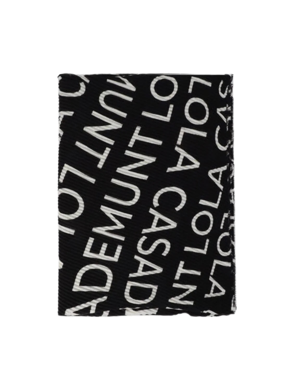 Foulard Plisado Lola Casademunt Logo Negro | Bicos de Fío