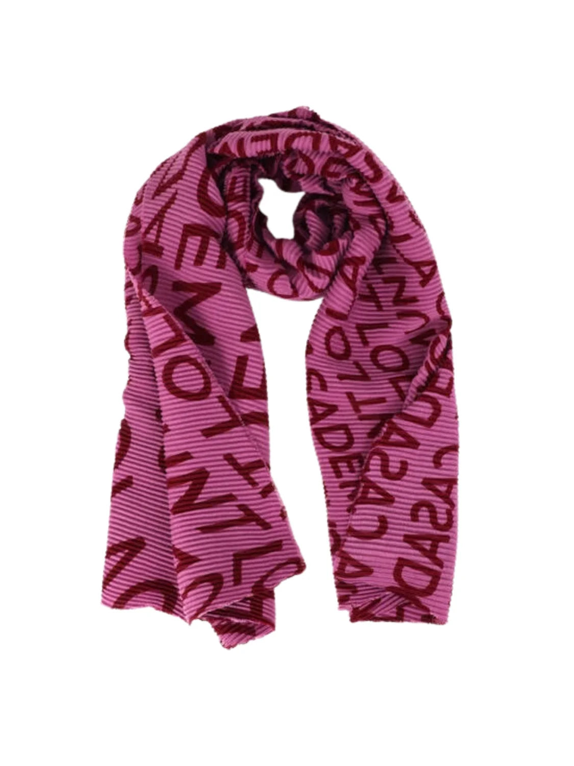 Foulard Plisado Lola Casademunt Logo Rosa | Bicos de Fío