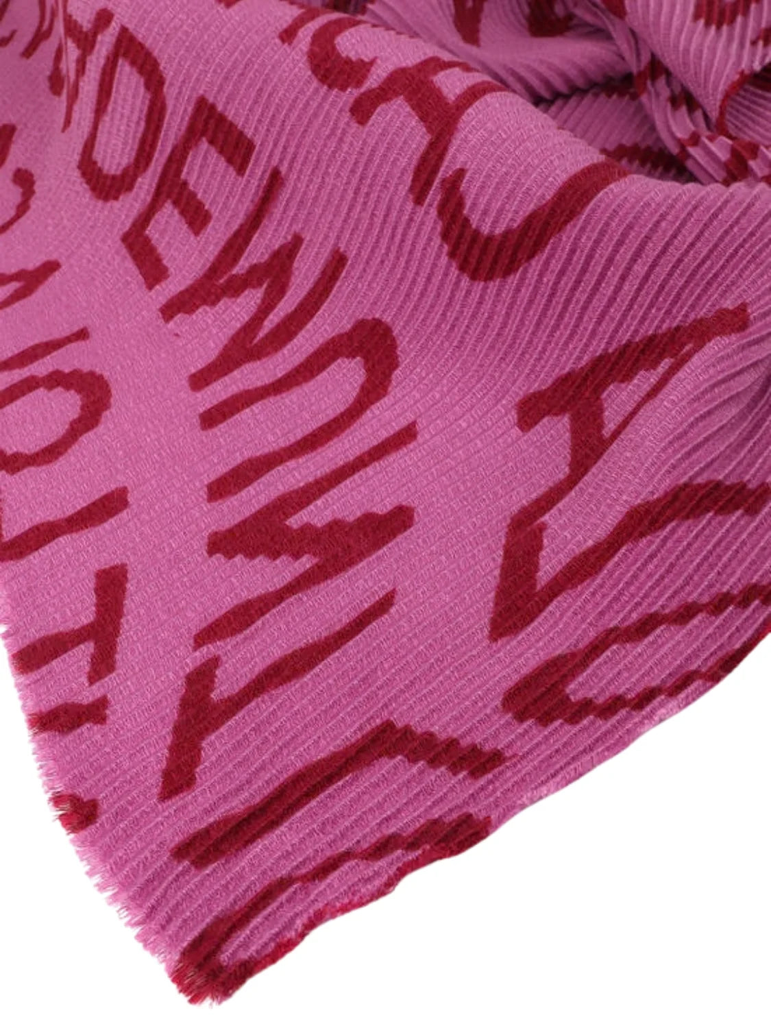 Foulard Plisado Lola Casademunt Logo Rosa | Bicos de Fío