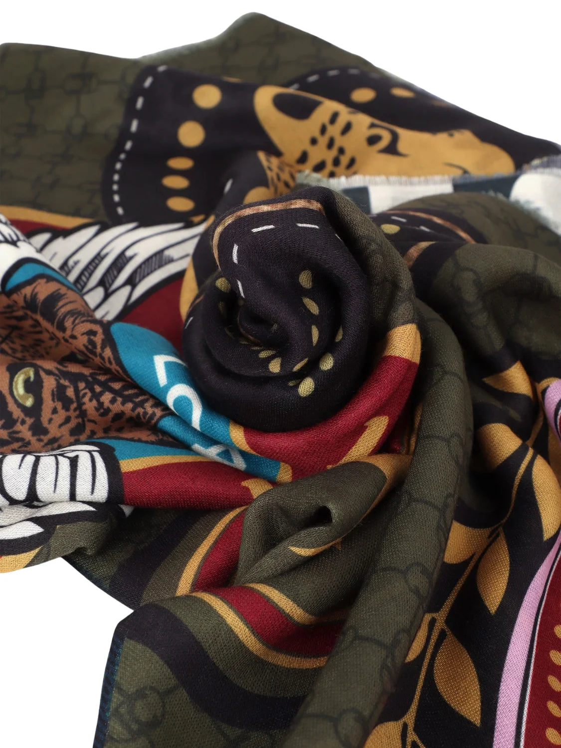 Foulard Cuadros Parches Lola Casademunt Azul-Verde | Bicos de Fío