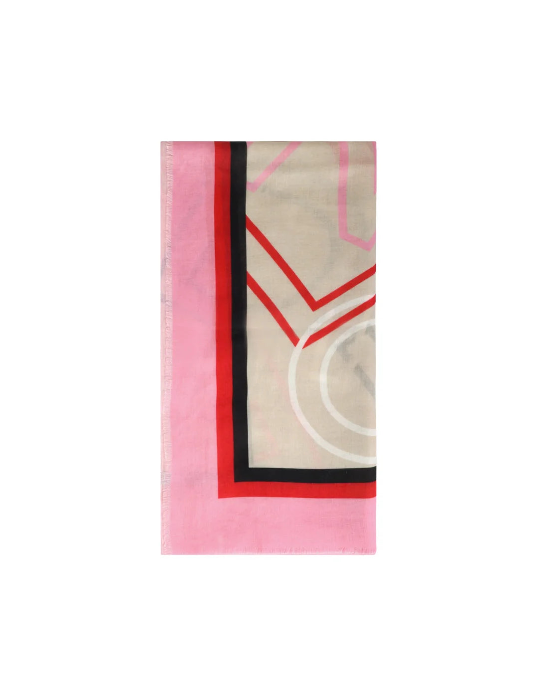 Foulard Lola Casademunt Letras Logo Beige | Bicos de Fío