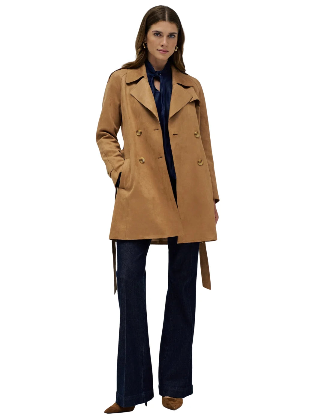 Gabardina Ante Salsa Jeans Marrón | Bicos de Fío