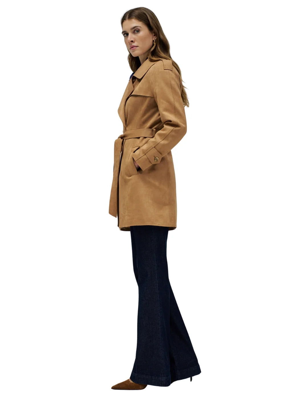 Gabardina Ante Salsa Jeans Marrón | Bicos de Fío