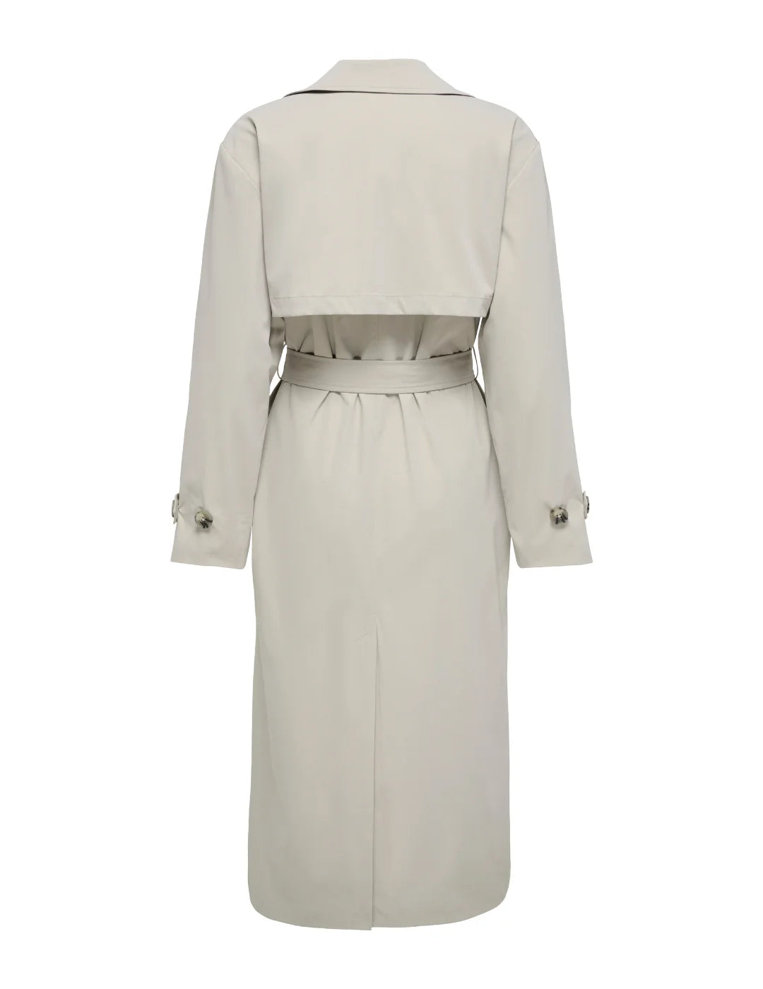 Gabardina Larga ONLY Disa Gris | Bicos de Fío