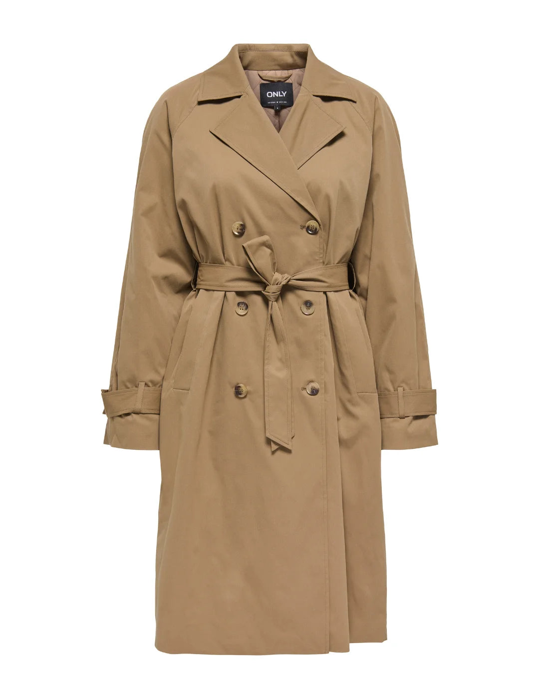 Gabardina Larga ONLY Orchid Marrón | Bicos de Fío