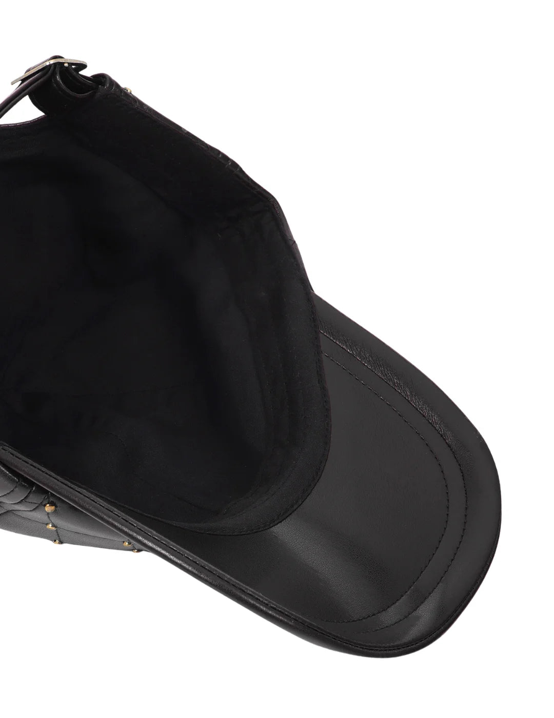Gorra Pespunteada Lola Casademunt Mini Tachas Negro | Bicos de Fío