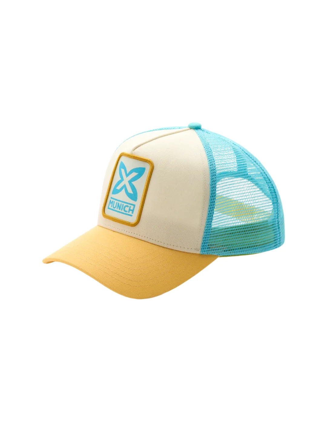 Gorra Trucker Munich Boost Turquesa | Bicos de Fío