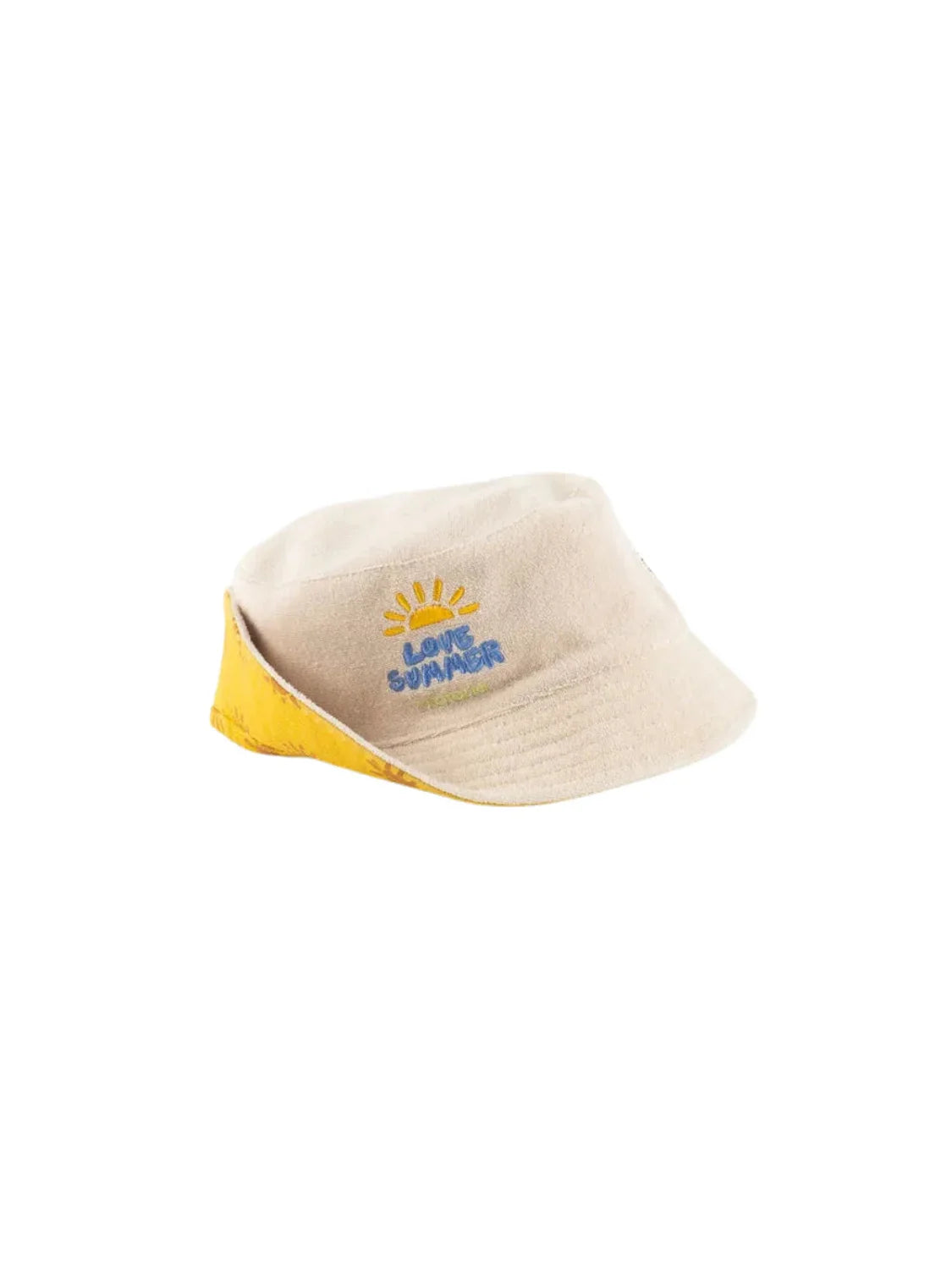 Gorro Reversible Victoria Love Amarillo | Bicos de Fío