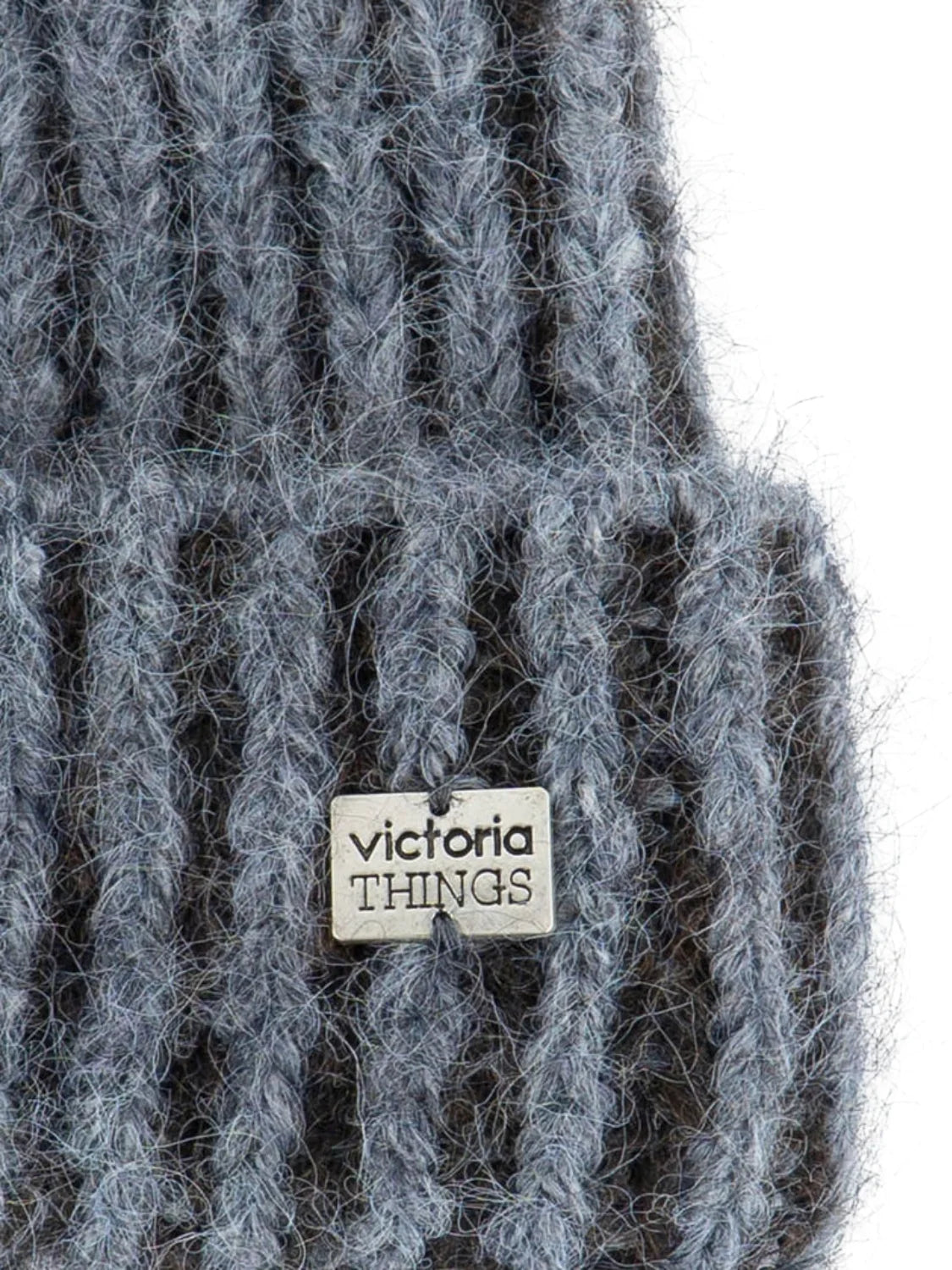 Gorro Punto Bicolor Victoria Gris | Bicos de Fío