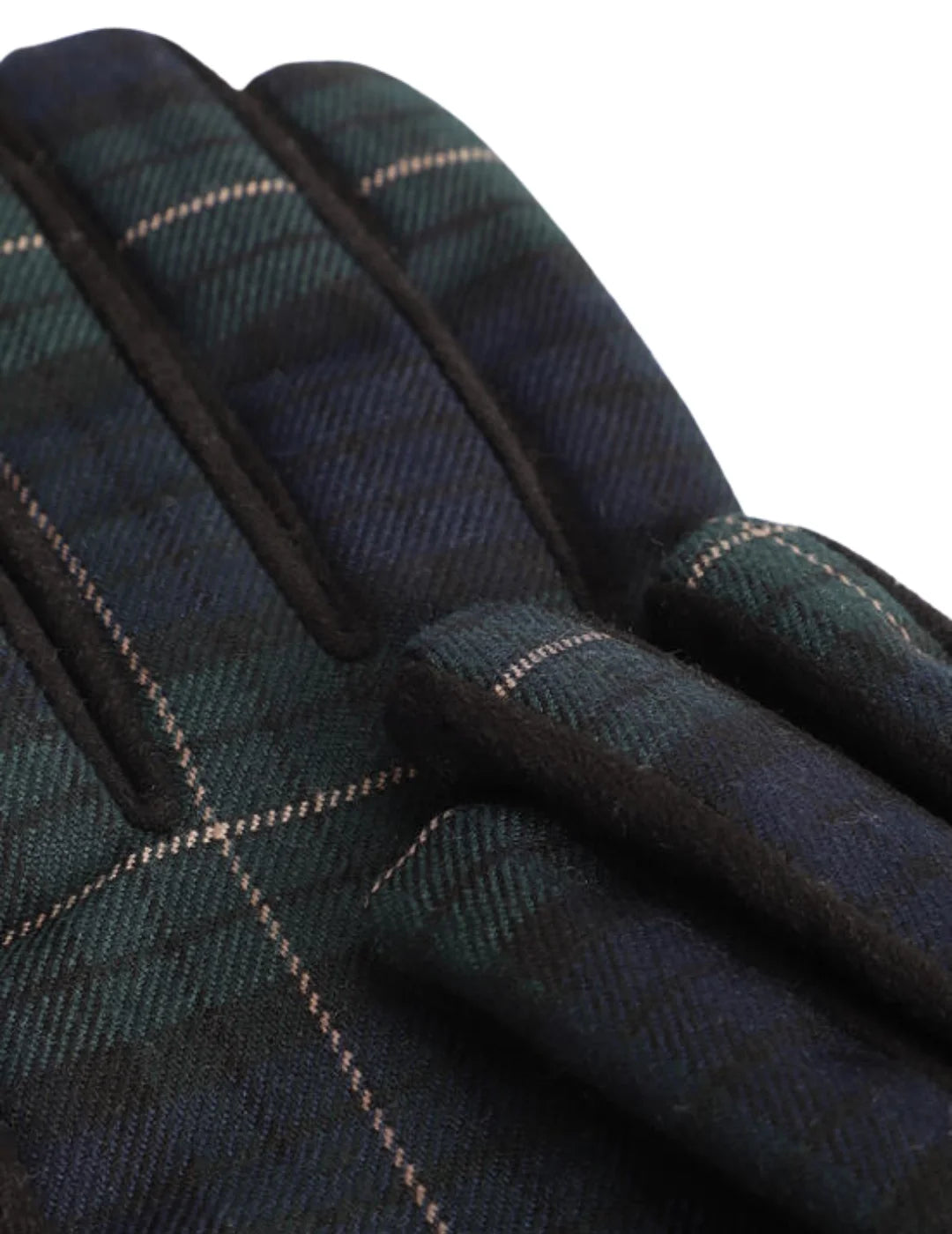 Guantes Lola Casademunt Tartán Verde-Azul | Bicos de Fío