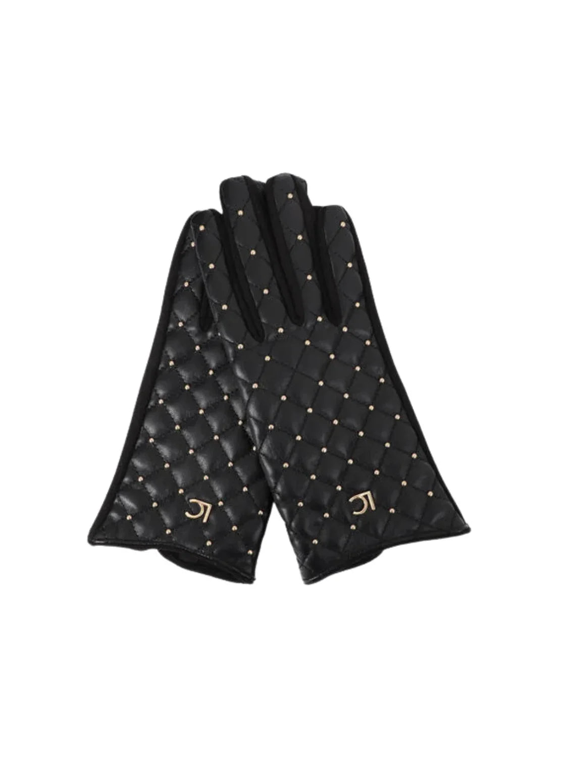 Guantes Lola Casademunt Mini Tachas Negro | Bicos de Fío