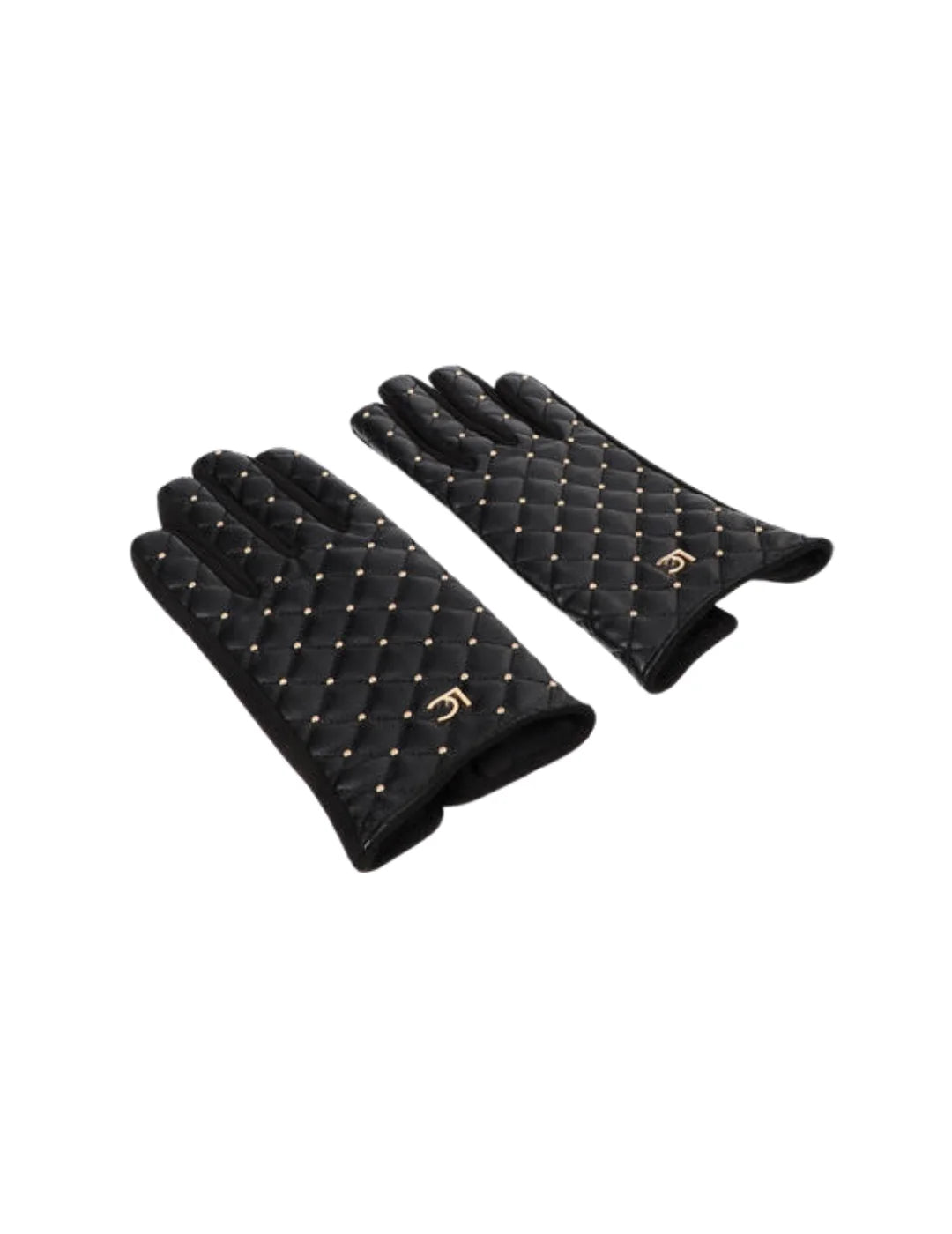 Guantes Lola Casademunt Mini Tachas Negro | Bicos de Fío