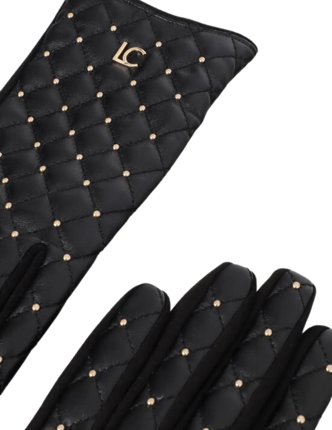 Guantes Lola Casademunt Mini Tachas Negro | Bicos de Fío