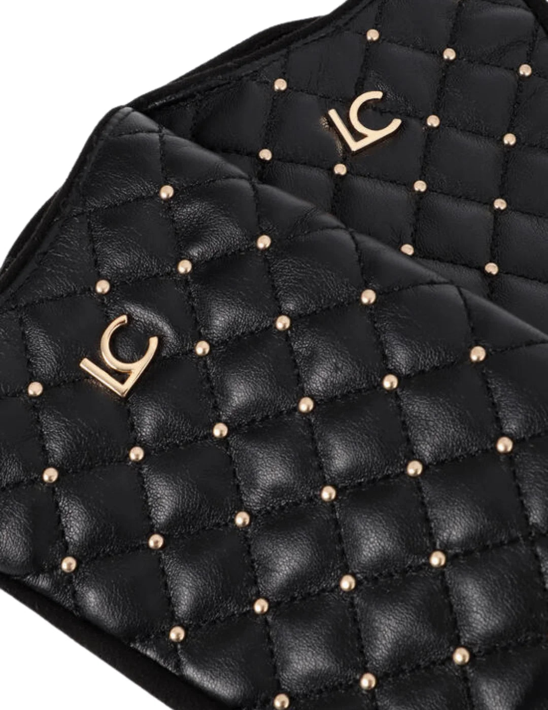 Guantes Lola Casademunt Mini Tachas Negro | Bicos de Fío
