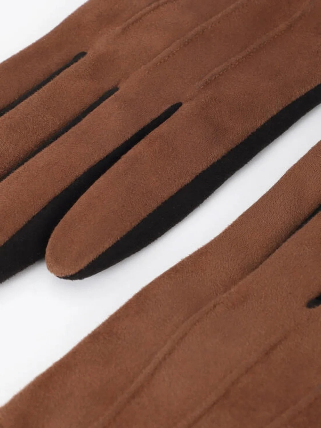Guantes Puño Animal Print Lola Casademunt Negro-Marrón | Bicos de Fío