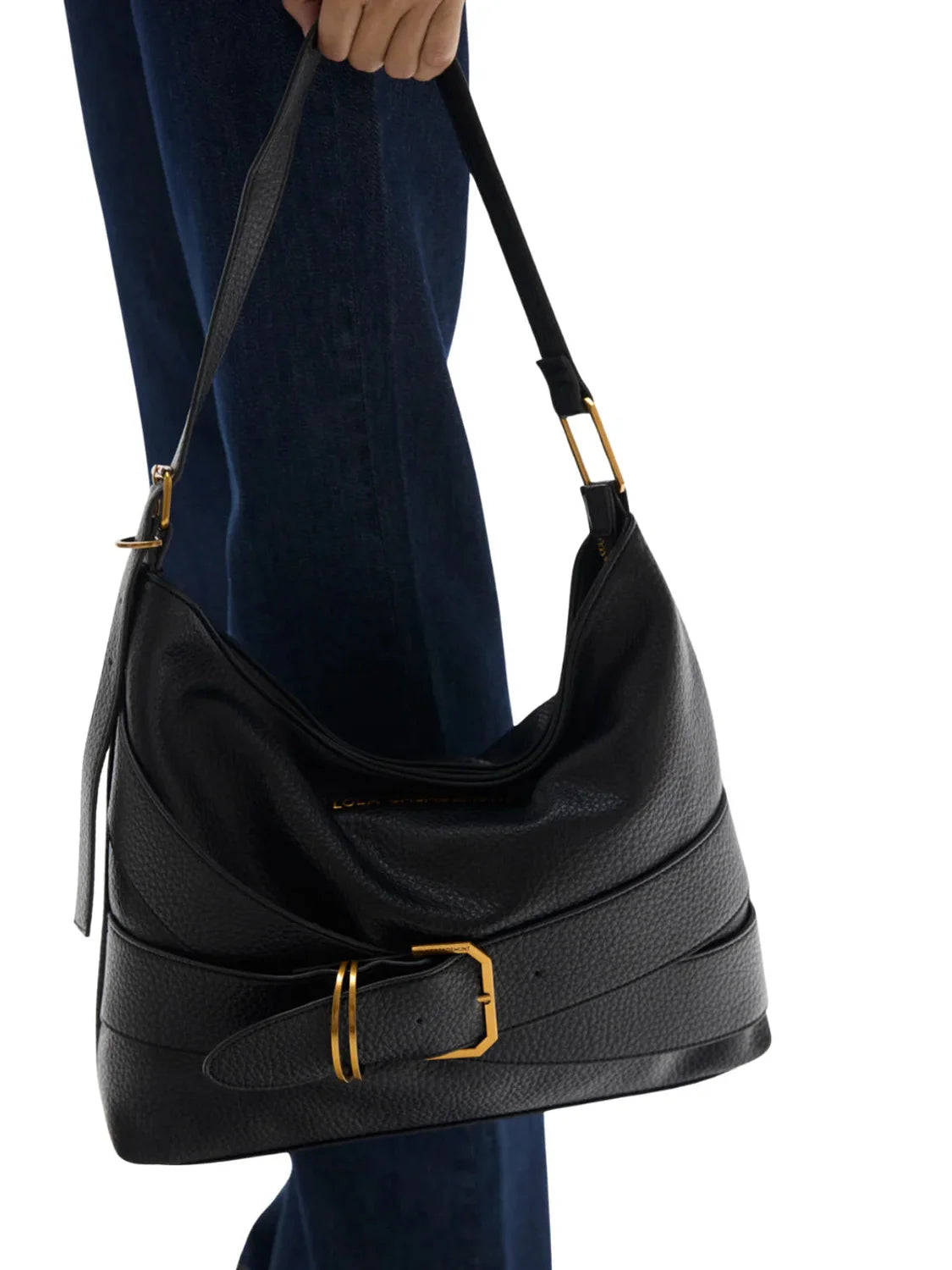 Bolso Hobo Lola Casademunt Cinturón Negro | Bicos de Fío