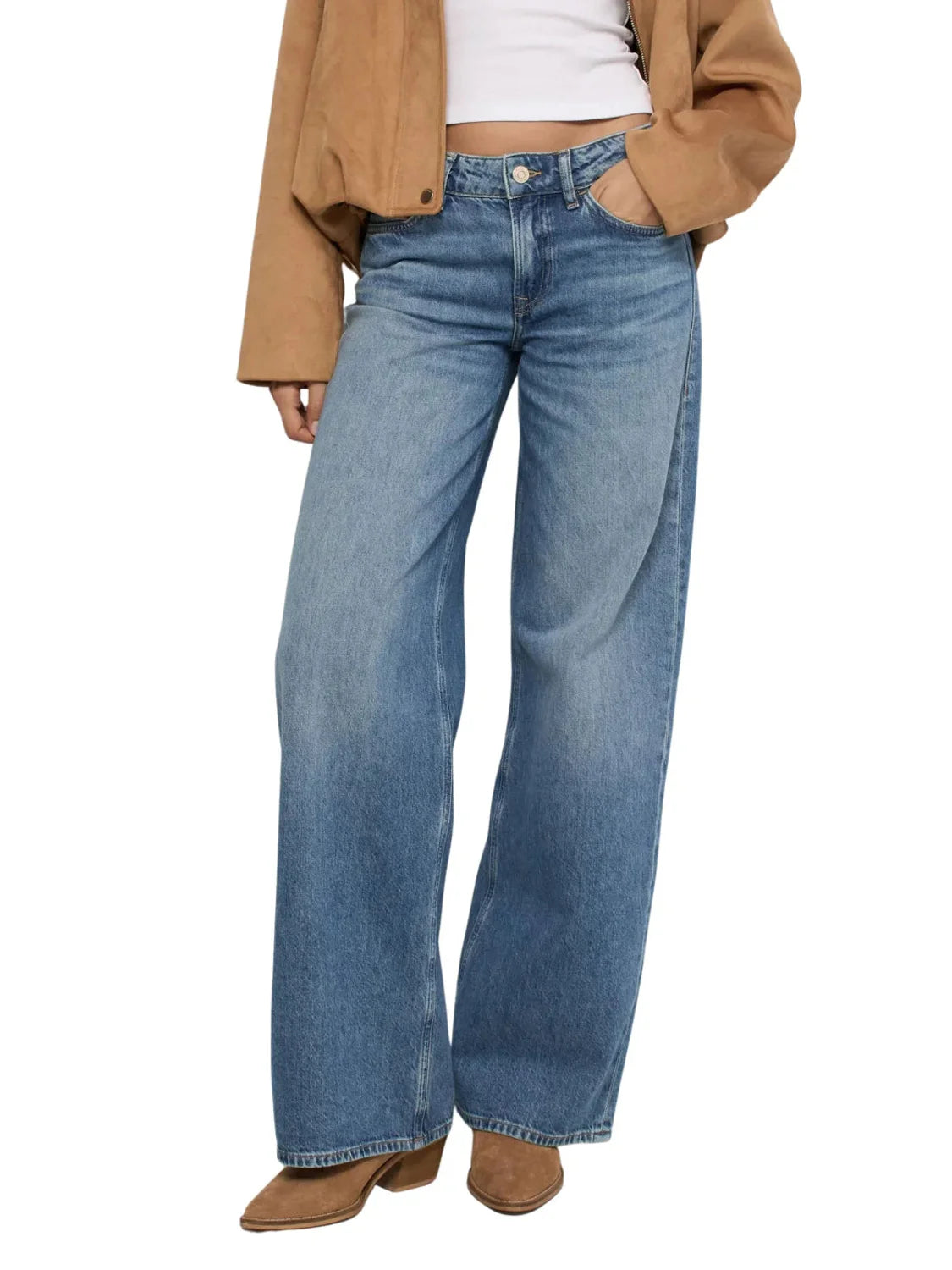 Vaqueros Salsa Jeans Estrella Medium Wash Azul | Bicos de Fío