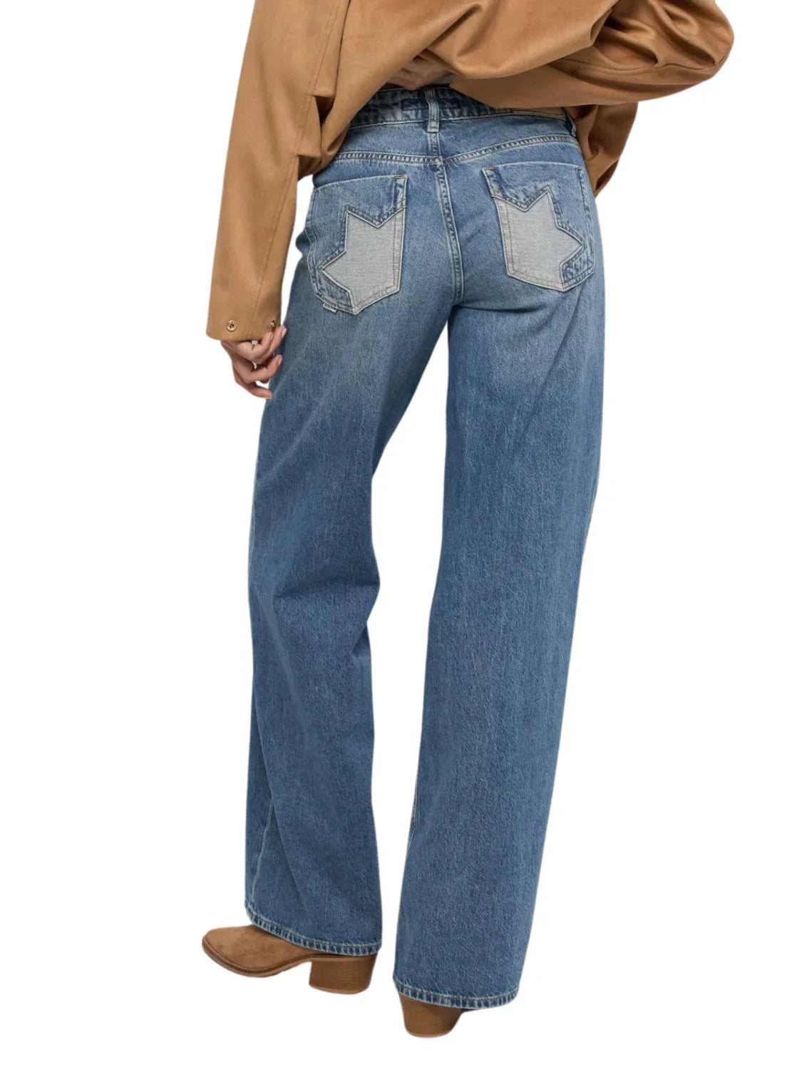 Vaqueros Salsa Jeans Estrella Medium Wash Azul | Bicos de Fío