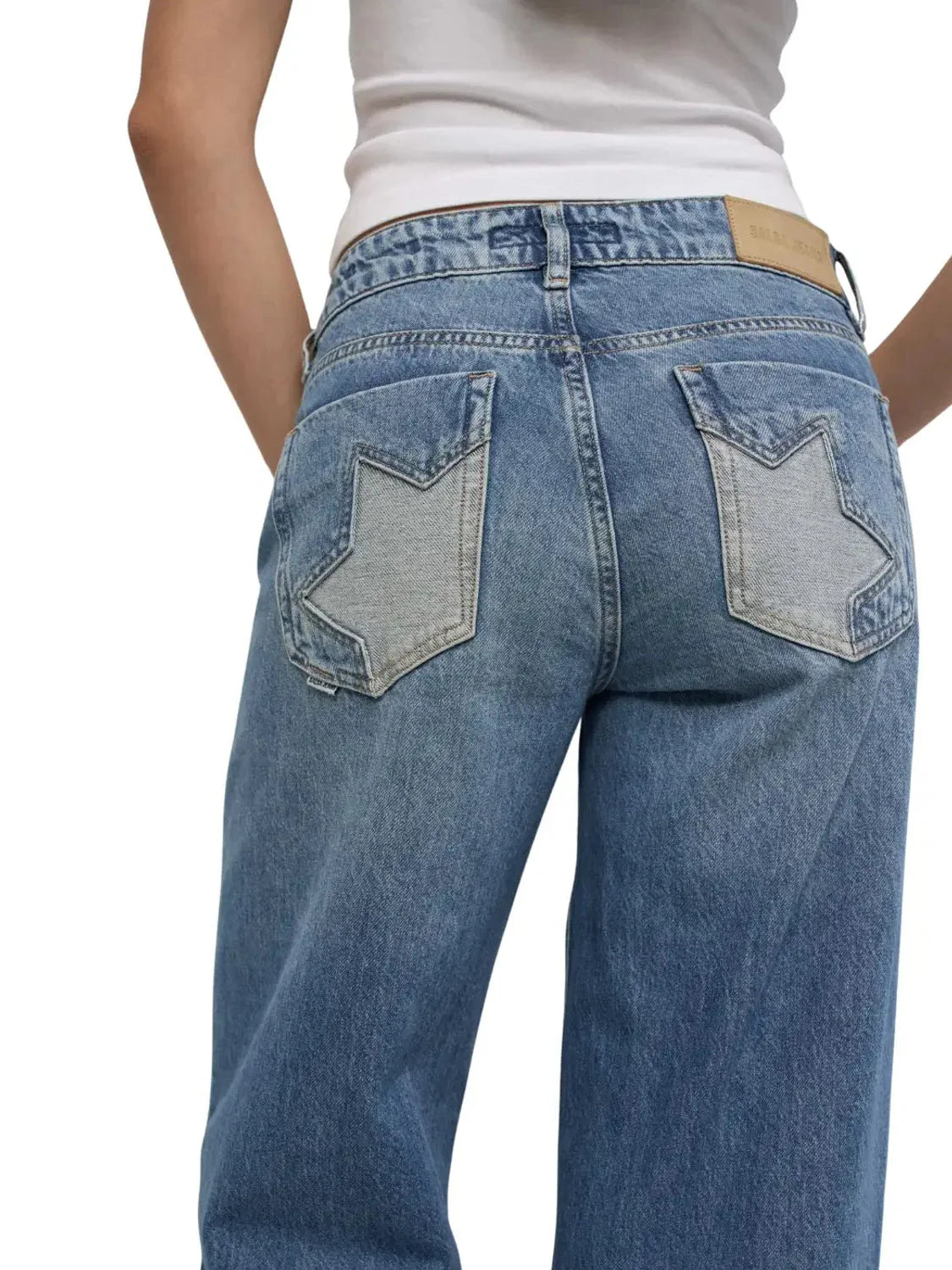 Vaqueros Salsa Jeans Estrella Medium Wash Azul | Bicos de Fío