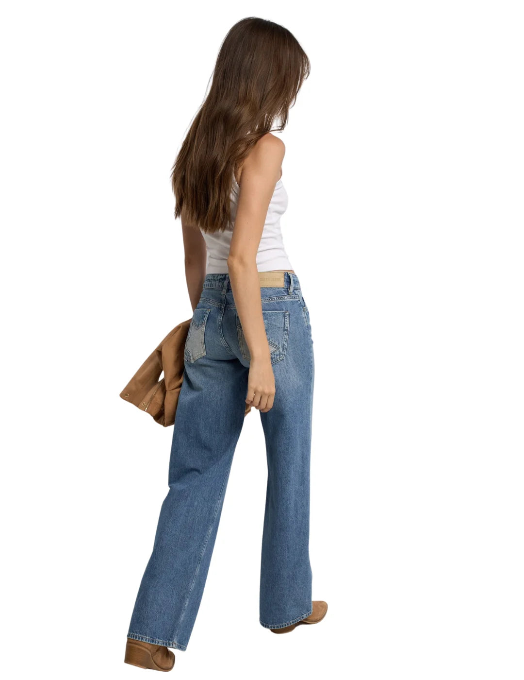 Vaqueros Salsa Jeans Estrella Medium Wash Azul | Bicos de Fío