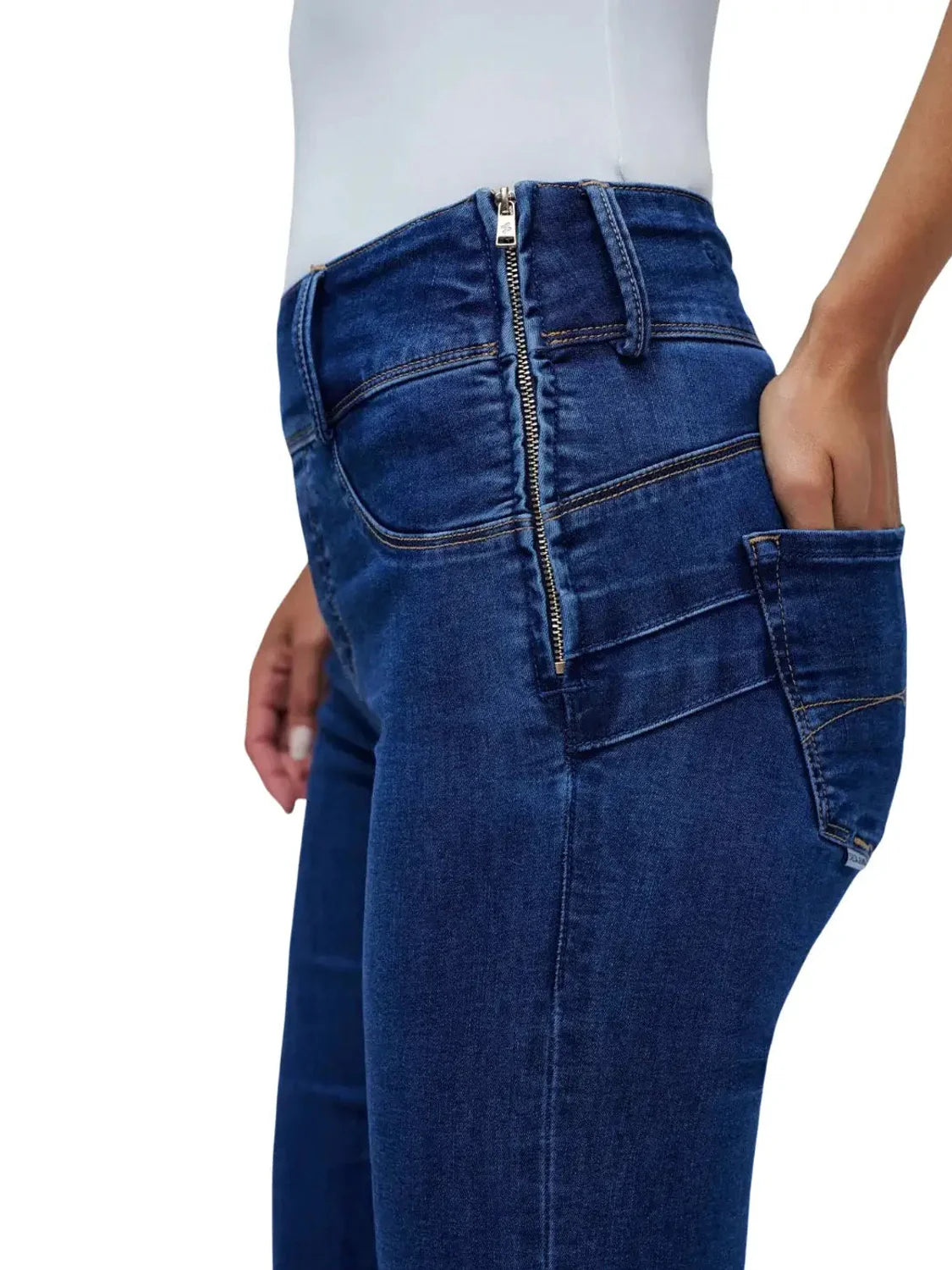 Jegging Secret Silhouette Salsa Jeans Azul | Bicos de Fío
