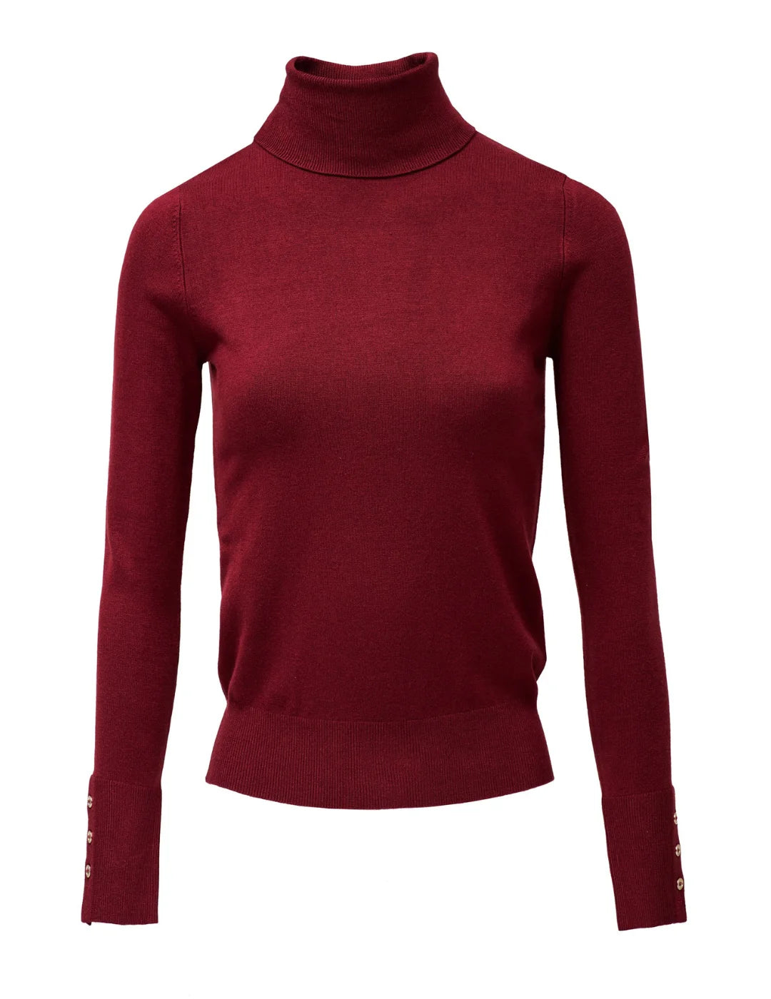 Jersey Básico Cuello Alto Salsa Jeans Granate | Bicos de Fío