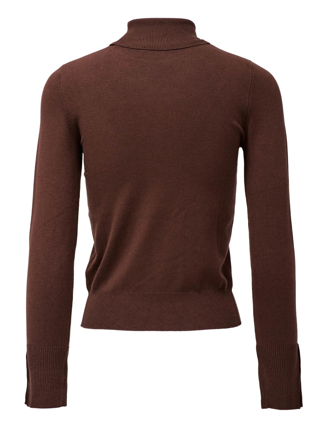 Jersey Básico Cuello Alto Salsa Jeans Marrón | Bicos de Fío