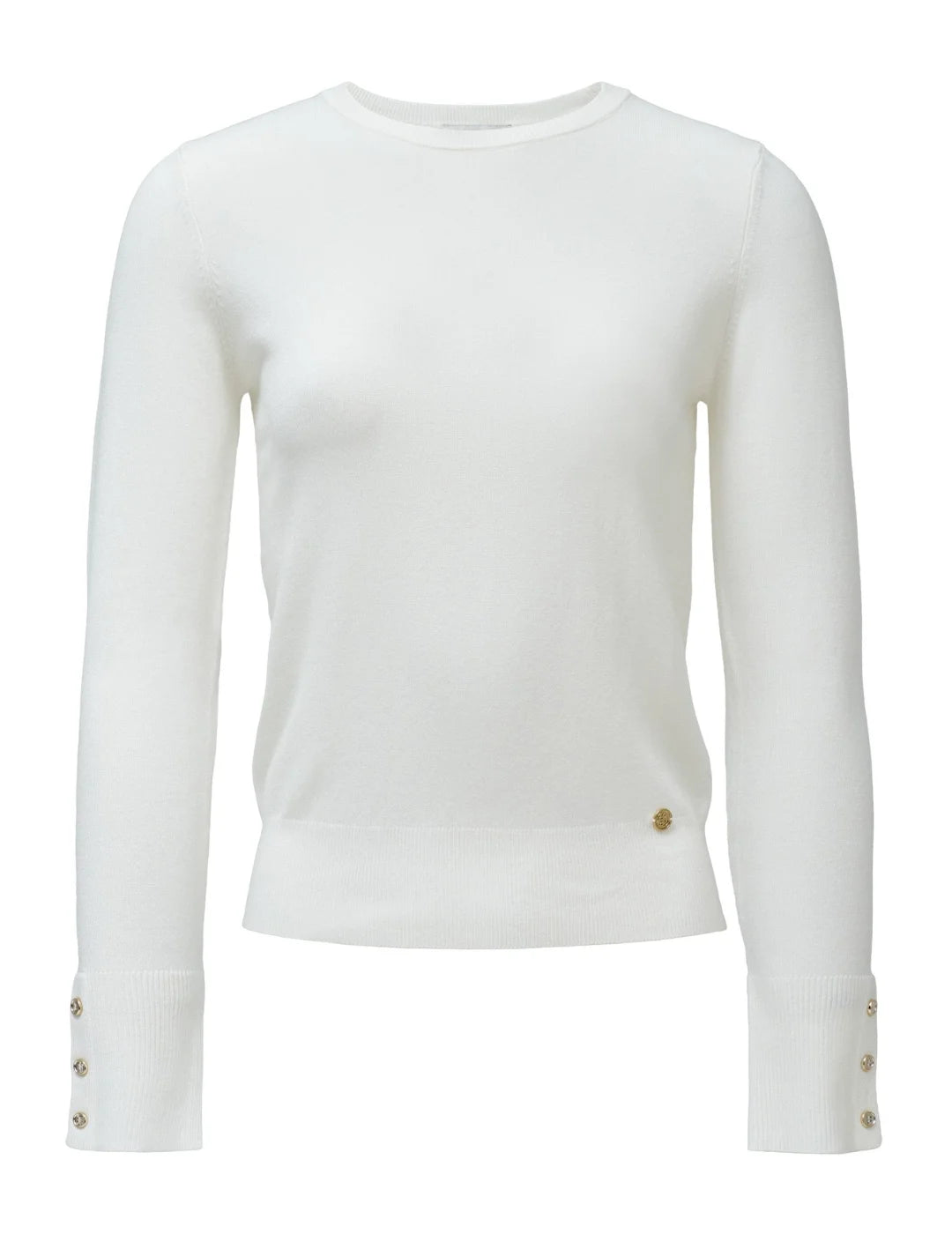 Jersey Básico Salsa Jeans Blanco | Bicos de Fío