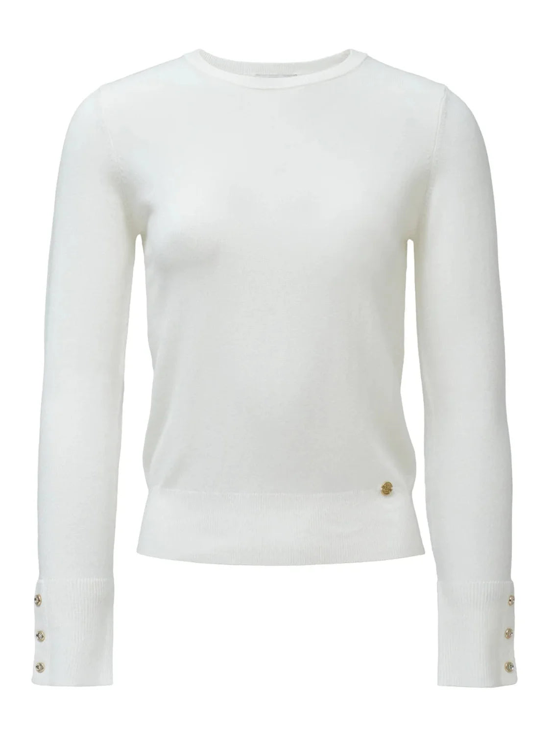 Jersey Básico Salsa Jeans Blanco | Bicos de Fío