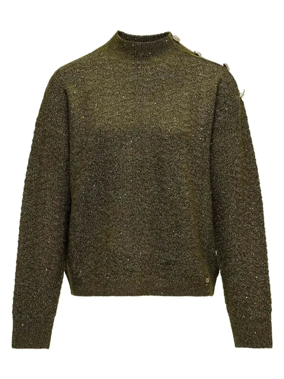 Jersey Brillos Salsa Jeans Verde | Bicos de Fío