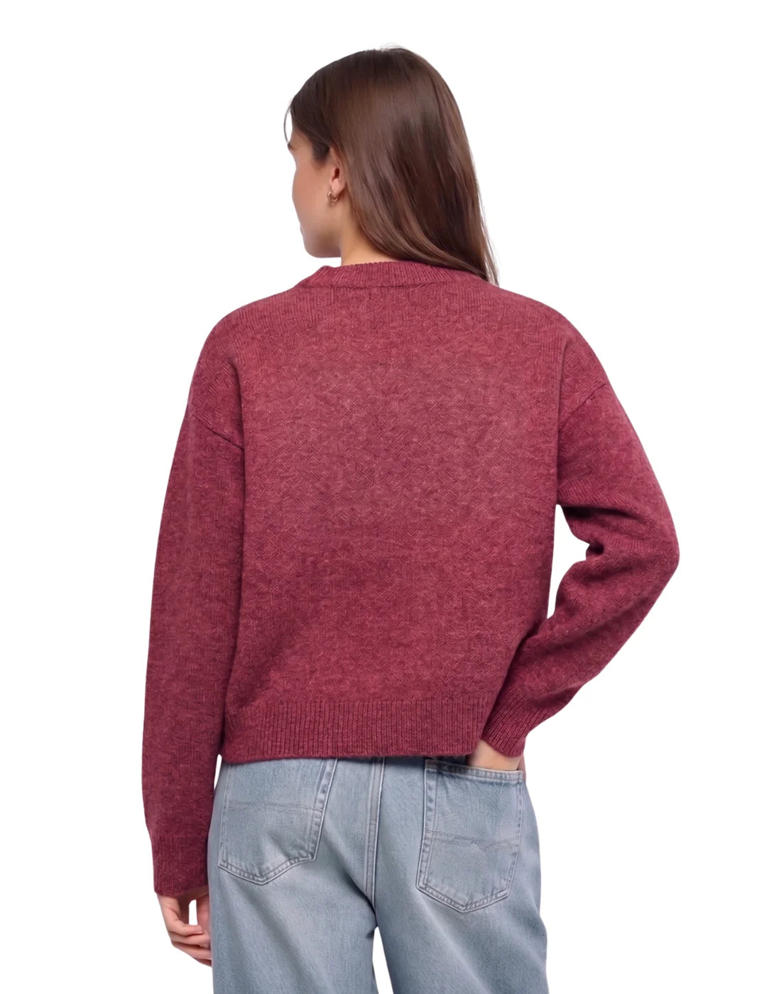 Jersey Branding Relieve Salsa Jeans Dark Red | Bicos de Fío