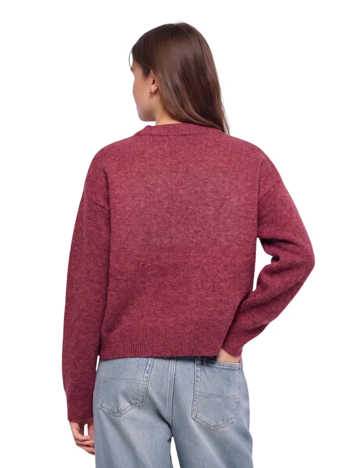 Jersey Branding Relieve Salsa Jeans Dark Red | Bicos de Fío
