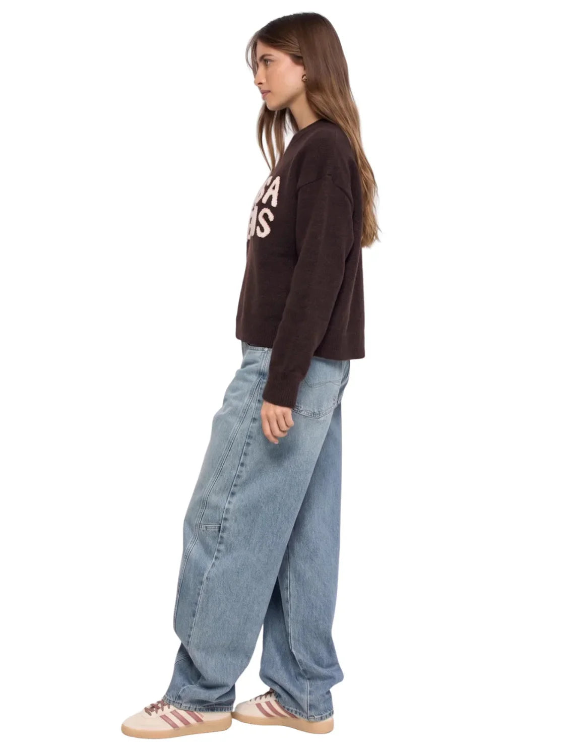 Jersey Branding Relieve Salsa Jeans Marrón | Bicos de Fío