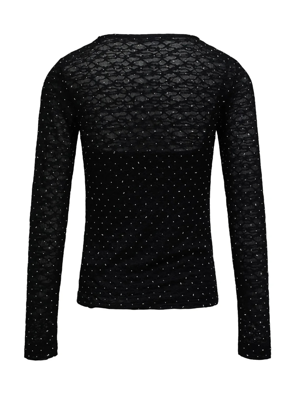 Jersey Brillantes Salsa Jeans Negro | Bicos de Fío